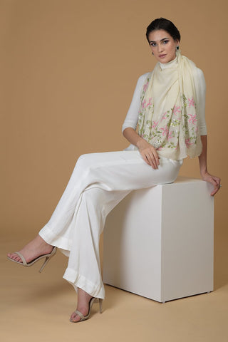 FLORENE IVORY SCARF