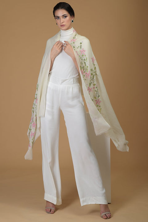 FLORENE IVORY SCARF