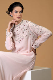 ELYSIAN GLOW CRYSTAL EMBROIDERED DRESS
