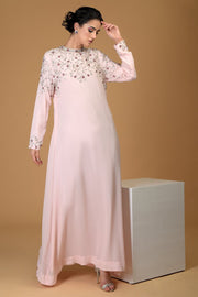 ELYSIAN GLOW CRYSTAL EMBROIDERED DRESS