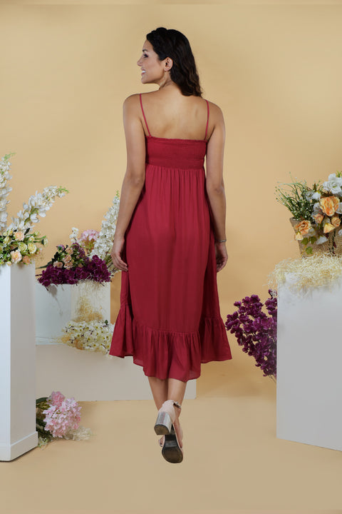 Elizabeth Embroidered Strap Dress