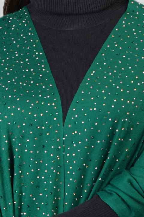 Ira Emerald Twinkle Swarovski Pure Cashmere Stole