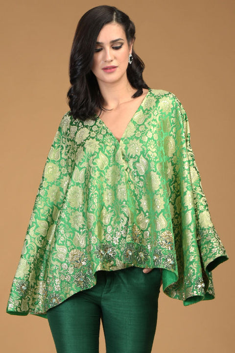 KELLY GREEN KIMONO JACKET SET