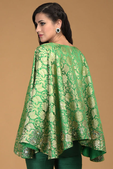KELLY GREEN KIMONO JACKET SET