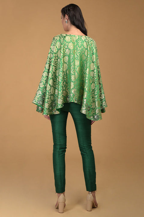KELLY GREEN KIMONO JACKET SET