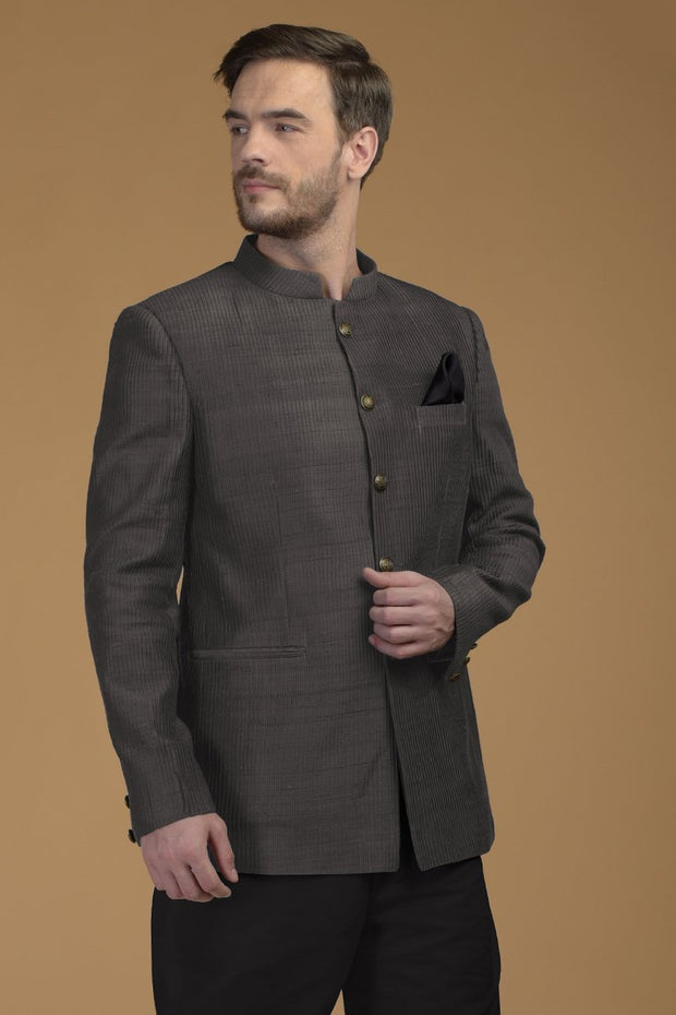 MAN OF HONOR GREY JACKET SET