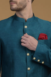 SPLENDID PEACOCK BLUE JACKET SET