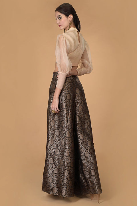 GUNMETAL DIVIDER SKIRT SET