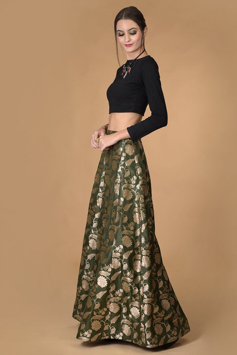 CASA QUEEN SILK SKIRT SET