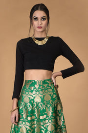 ELEGANT SILK SKIRT SET