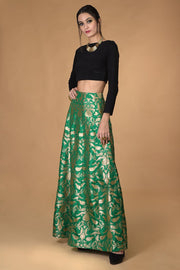 ELEGANT SILK SKIRT SET