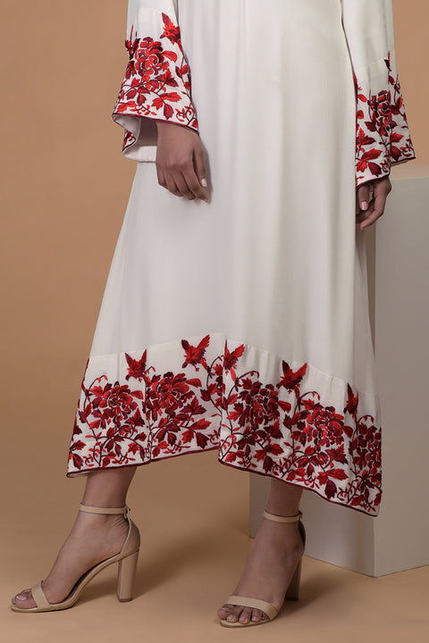 RED BURB DRESS