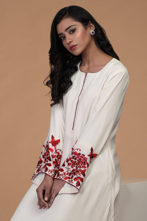RED BURB DRESS