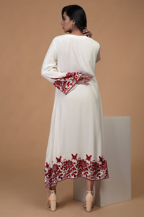 RED BURB DRESS