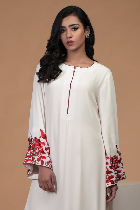 RED BURB DRESS